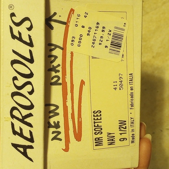 Aerosoles, Mr Softees, Size 9.5, Leather Flats, Box, Rubber Soles, Made in Italy - Picture 8 of 8